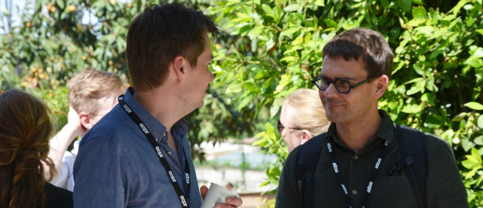 ECPR SGEU Conference - two participants talking